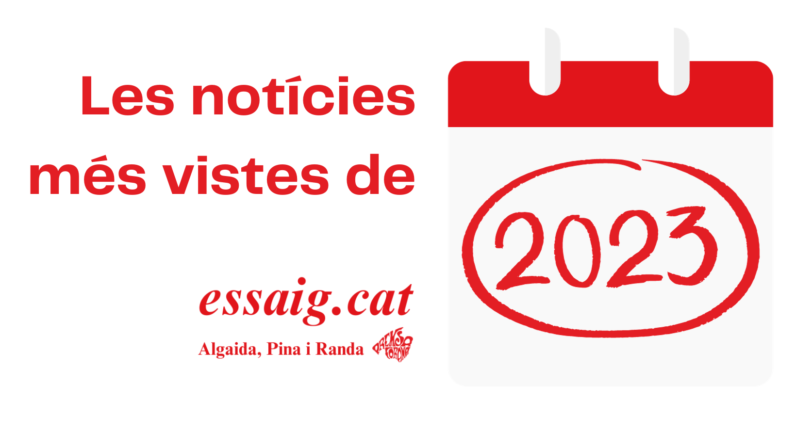 Les 10 notícies més vistes del 2023