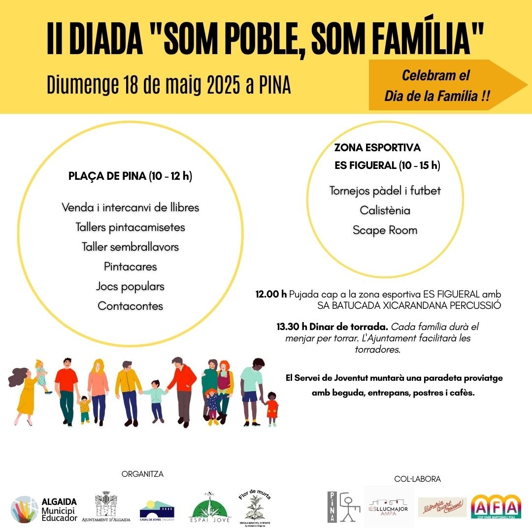 Pina acollirà la II Diada “Som Poble Som Família”